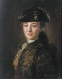 Portrait of an Unknown Man in a Cocked Hat by Fyodor Rokotov — male oil painting wall art, Rococo