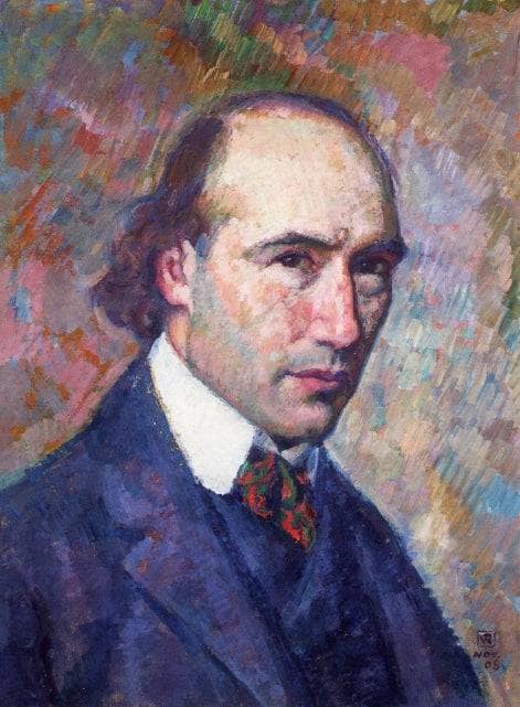 Portrait of Andre Gide by Theo van Rysselberghe — hand-painted portrait oil painting reproduction on canvas