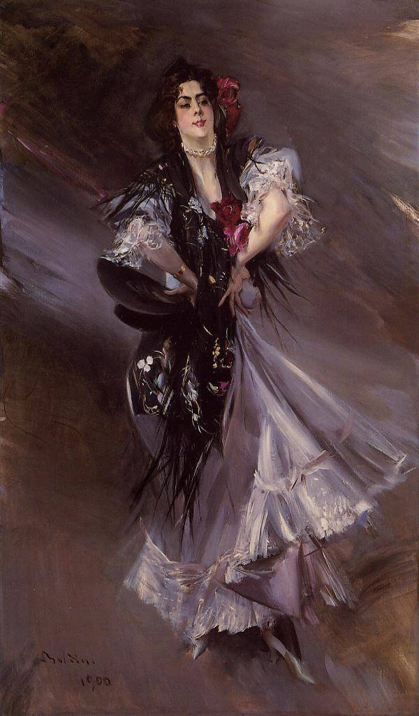 Portrait of Anita de la Ferie - The Spanish Dancer - Giovanni Boldini