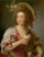 Portrait of Anna Davia (D'Avia) Bernucci in living room