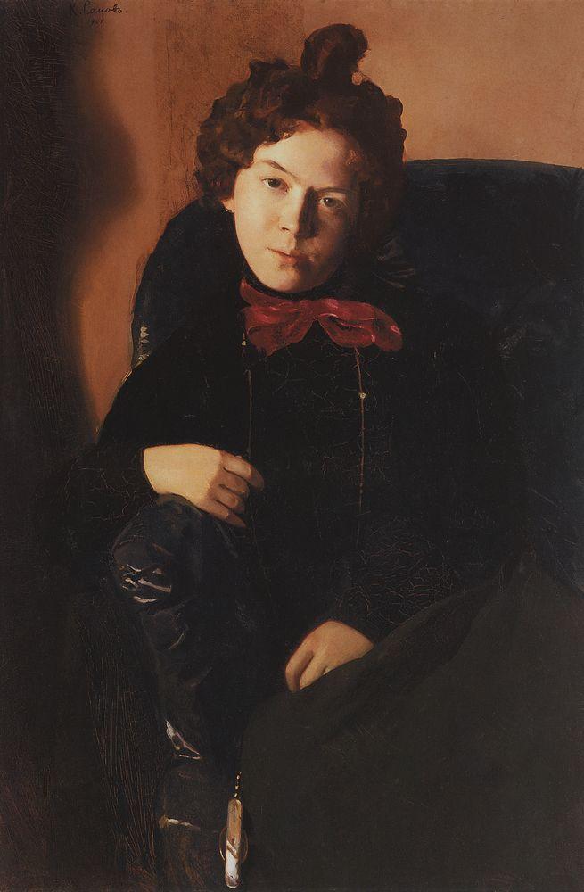 Portrait of Anna Ostroumova-Lebedeva - Konstantin Somov