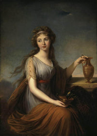 Portrait of Anna Pitt as Hebe by Louise Elisabeth Vigee Le Brun — hand-painted cultural oil painting reproduction on canvas