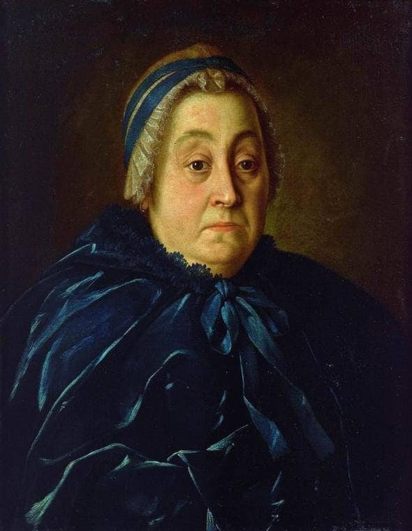 Portrait of Anna Vasiliyevna Buturlina by Aleksey Antropov — hand-painted portrait oil painting reproduction on canvas