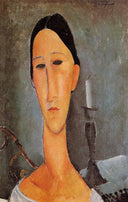 Portrait of Anna Zborowska by Amedeo Modigliani — hand-painted portrait oil painting reproduction on canvas