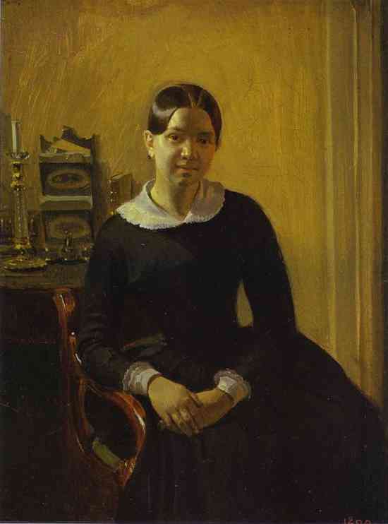 Portrait of Anna Zhdanovich - Pavel Fedotov