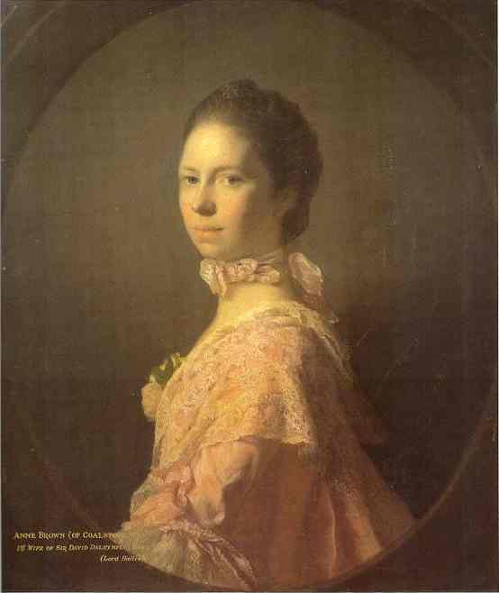 Portrait of Anne Brown by Allan Ramsay — hand-painted portrait oil painting reproduction on canvas