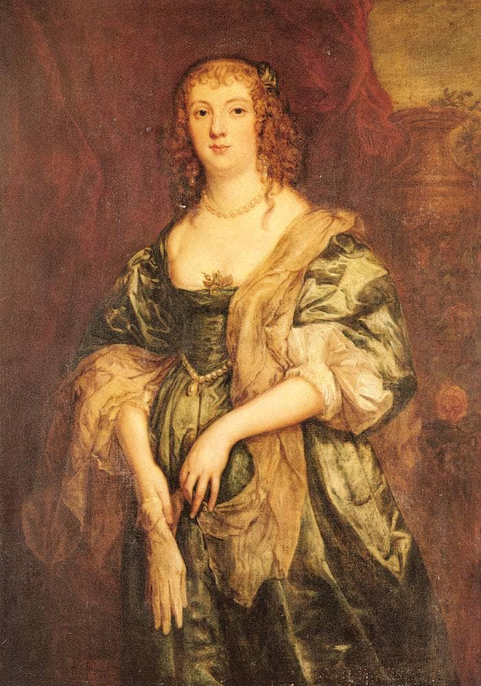 Portrait of Anne Carr, Countess of Bedford by Anthony van Dyck — hand-painted cultural oil painting reproduction on canvas