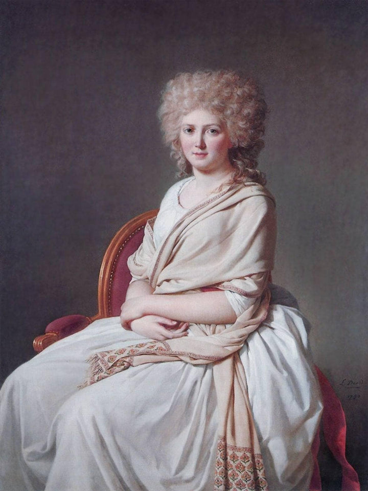 Portrait of Anne Marie Louise Thélusson, Countess of Sorcy by Jacques-Louis David — hand-painted portrait oil painting reproduction on canvas