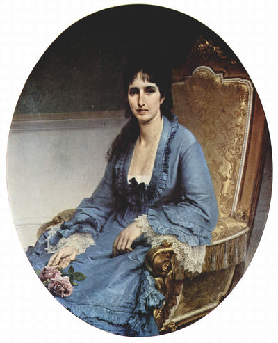 Portrait of Antonietta Negroni Prati Morosini in modern living room