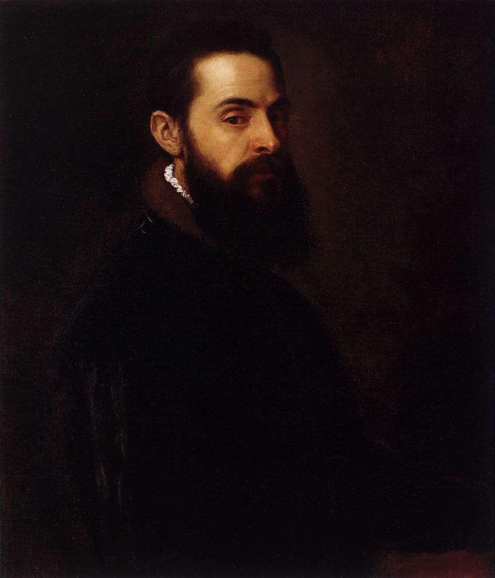 Portrait of Antonio Anselmi by Titian — hand-painted portrait oil painting reproduction on canvas
