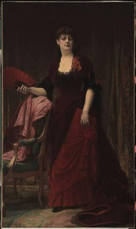 Portrait of Arabella Worsham (later Arabella Huntington) by Alexandre Cabanel — hand-painted portrait oil painting reproduction on canvas