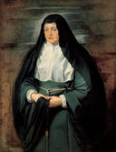 Portrait of Archduchess Isabella Clara Eugenia by Peter Paul Rubens — female oil painting wall art, Baroque