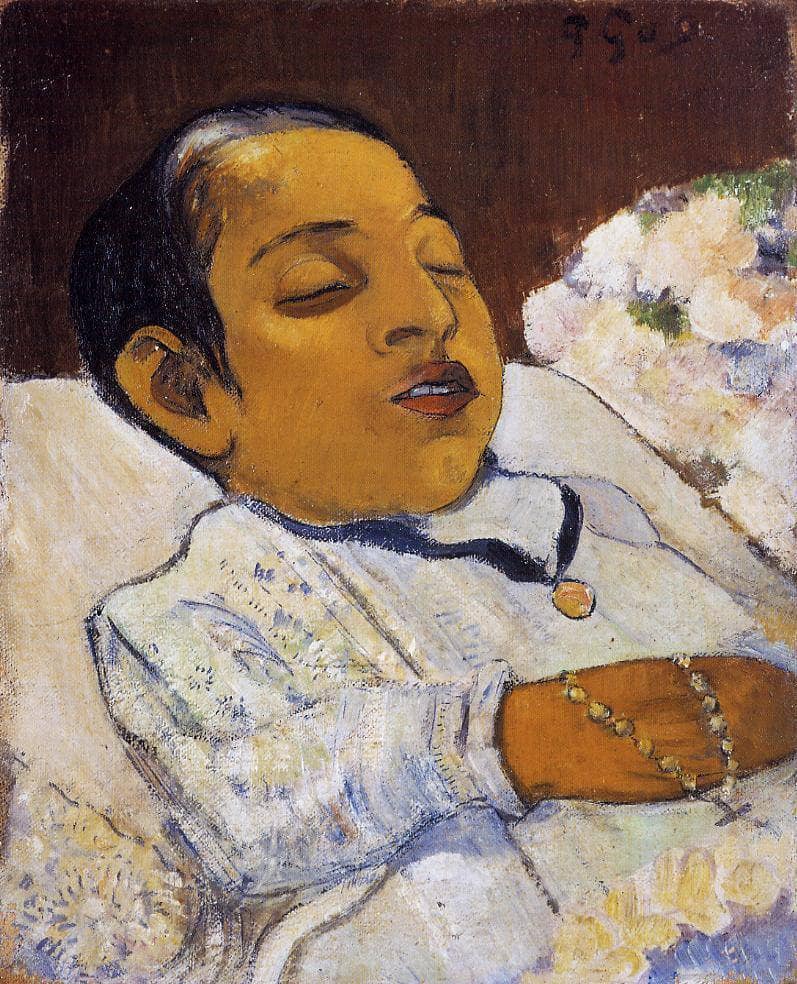 Portrait of Atiti by Paul Gauguin — hand-painted portrait oil painting reproduction on canvas