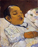 Portrait of Atiti by Paul Gauguin — male oil painting wall art