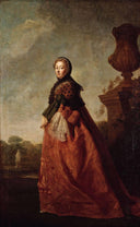 Portrait of Augusta of Saxe Gotha, Princess of Wales by Allan Ramsay — male oil painting wall art, Rococo