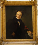 Portrait of Auguste Engelspach-Larivière by François-Joseph Navez — hand-painted portrait oil painting reproduction on canvas