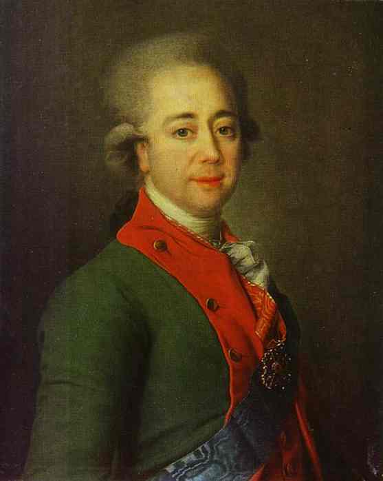 Portrait of Baron A. N. Stroganoff by Dmitry Levitzky — hand-painted portrait oil painting reproduction on canvas