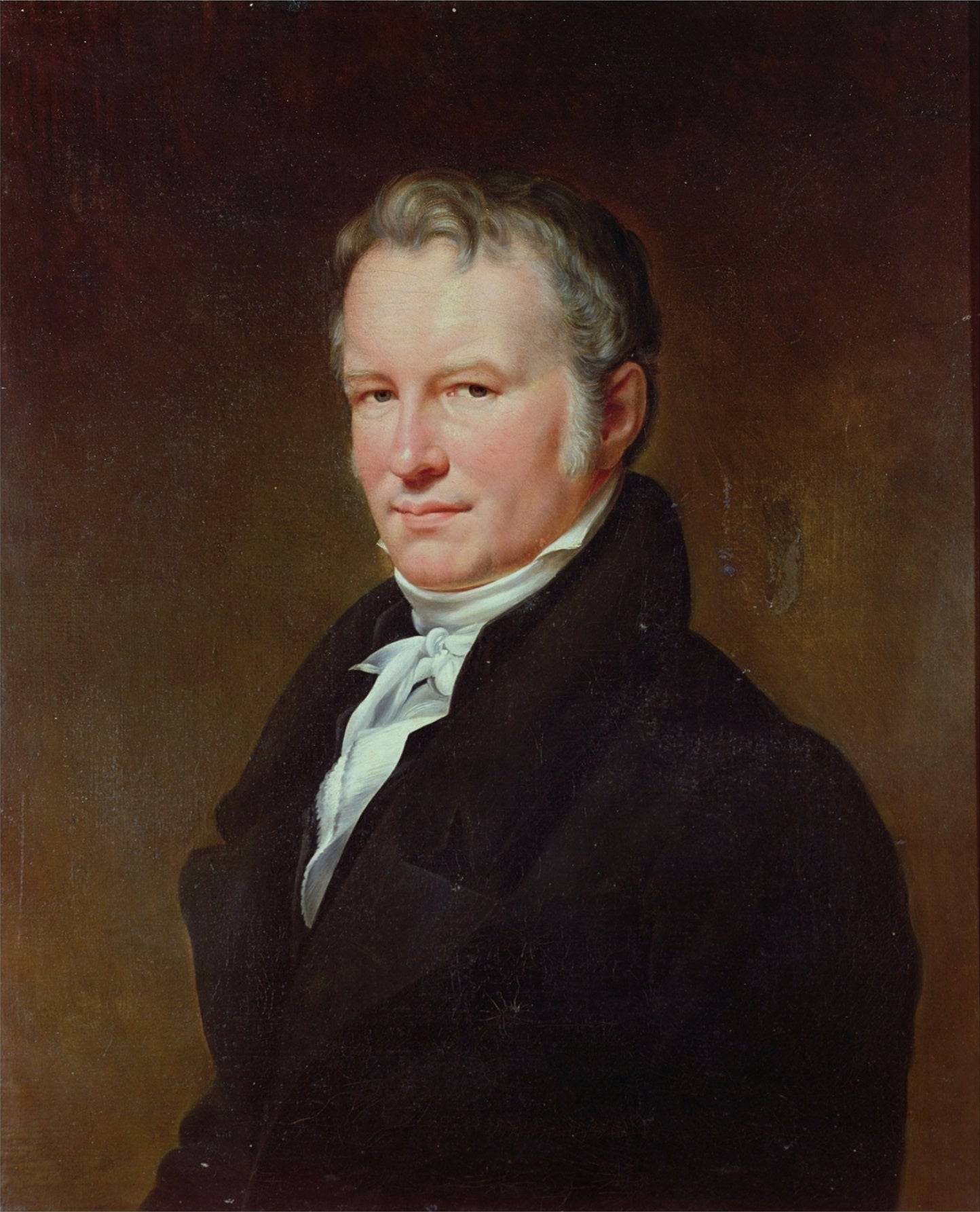 Portrait of Baron Alexander von Humboldt - Henri Lehmann