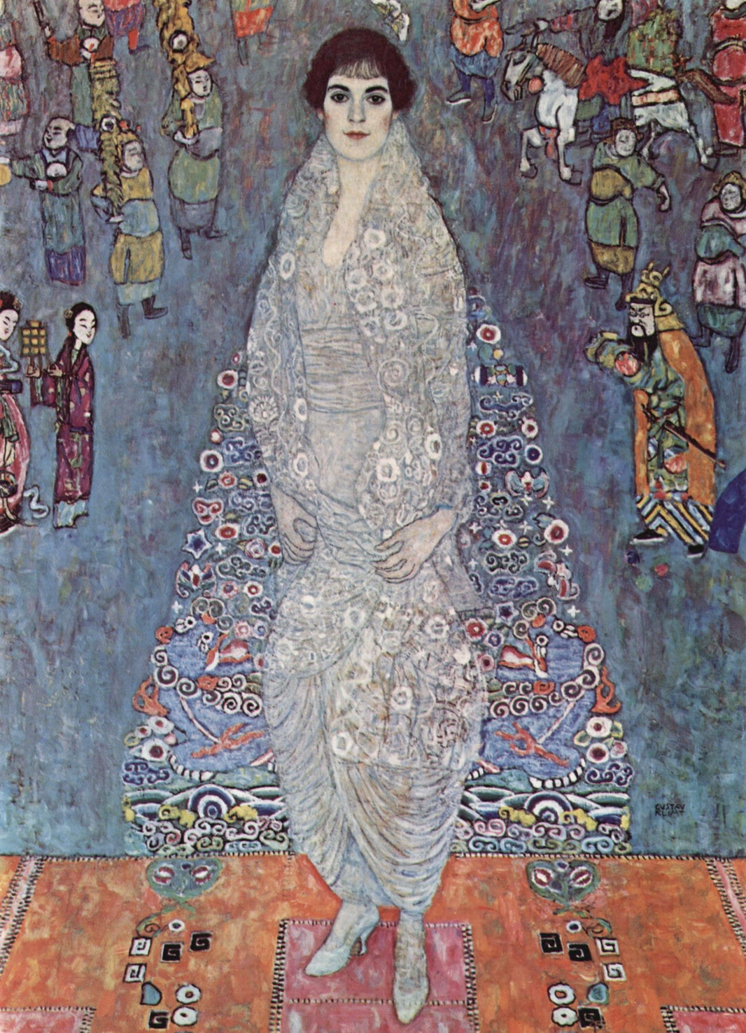 Portrait of Baroness Elisabeth Bachofen-Echt by Gustav Klimt — hand-painted abstract oil painting reproduction on canvas