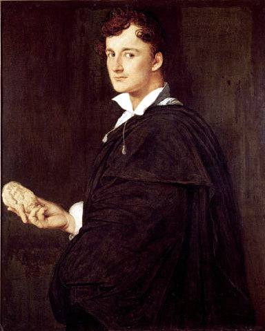 Portrait of Bartolini - Jean Auguste Dominique Ingres