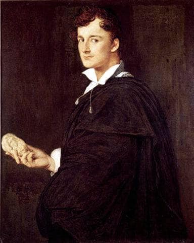 Portrait of Bartolini by Jean Auguste Dominique Ingres — hand-painted portrait oil painting reproduction on canvas