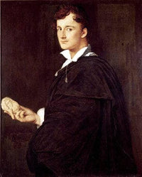 Portrait of Bartolini by Jean Auguste Dominique Ingres — hand-painted portrait oil painting reproduction on canvas