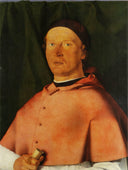 Portrait of Bernardo de' Rossi, Bishop of Trevino by Lorenzo Lotto — hand-painted portrait oil painting reproduction on canvas