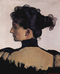 Portrait of Berthe Jacques, wife of the artist by Ferdinand Hodler — hand-painted portrait oil painting reproduction on canvas