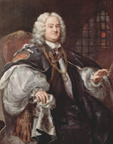 Portrait of Bischofs Benjamin Hoadly by William Hogarth — hand-painted portrait oil painting reproduction on canvas