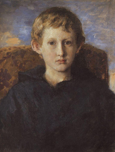 Portrait of Boris Vasnetsov, son of the artist in home office