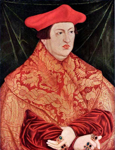 Portrait of Cardinal Albrecht of Brandenburg in study