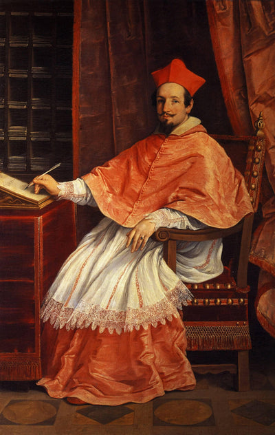 Portrait of Cardinal Bernardino Spada in living room