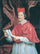 Portrait of Cardinal Giulio Spinola in modern living room