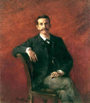 Portrait of Carlo Piacezzi by Umberto Veruda — hand-painted portrait oil painting reproduction on canvas