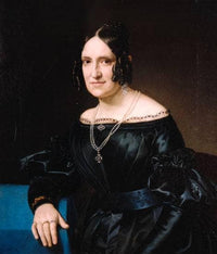 Portrait of Caterina Bozzini Buzzi by Giuseppe Tominz — hand-painted portrait oil painting reproduction on canvas