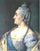 Portrait of Catherine II the Great in modern living room
