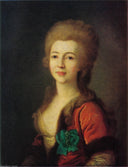 Portrait of Catherine Vorontsova by Dmitry Levitzky — male oil painting wall art, Rococo