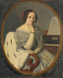 Portrait of Céphise Picou, Sister of the Artist by Henri-Pierre Picou — hand-painted portrait oil painting reproduction on canvas