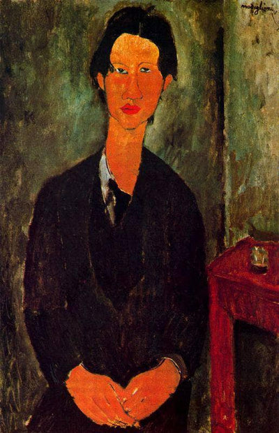 Portrait of Chaim Soutine in hallway