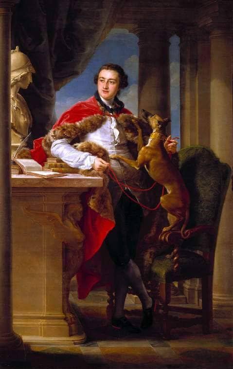 Portrait of Charles Compton, 7th Earl of Northampton by Pompeo Batoni — hand-painted animal oil painting reproduction on canvas