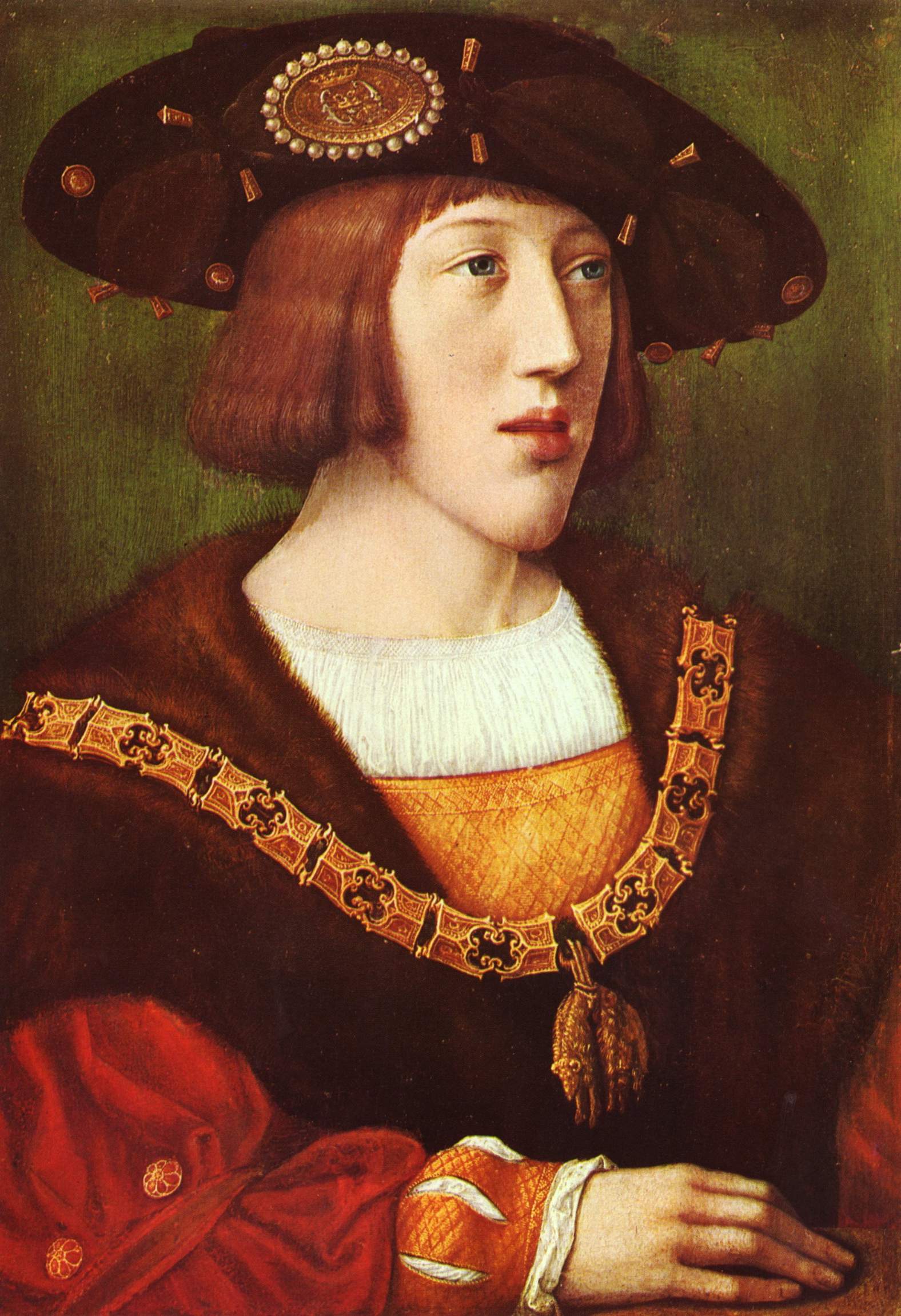 Portrait of Charles V, Holy Roman Emperor - Bernard Van Orley