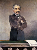 Portrait of Clemenceau at the tribune by Edouard Manet — hand-painted portrait oil painting reproduction on canvas