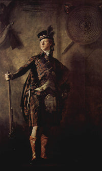 Portrait of Colonel Alasdair Mcdonnell of Glengarry by Henry Raeburn — hand-painted portrait oil painting reproduction on canvas