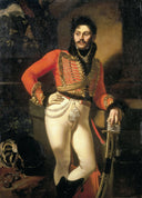 Portrait of Colonel Evgraf V. Davydov by Orest Kiprensky — male oil painting wall art, Romanticism