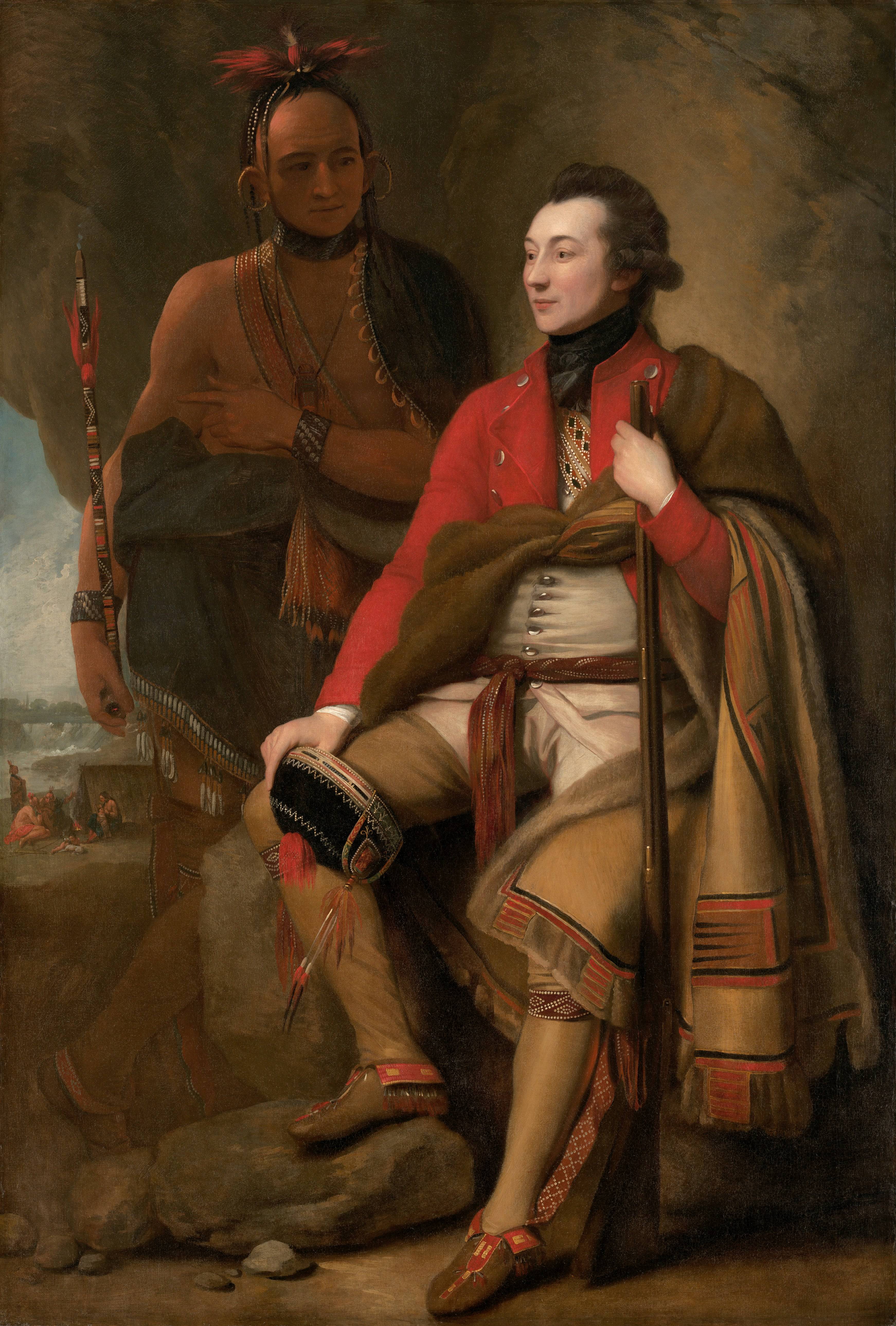 Portrait of Colonel Guy Johnson and Karonghyontye - Benjamin West