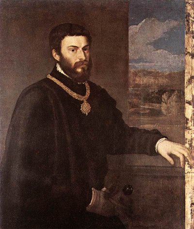 Portrait of Count Antonio Porcia in living room