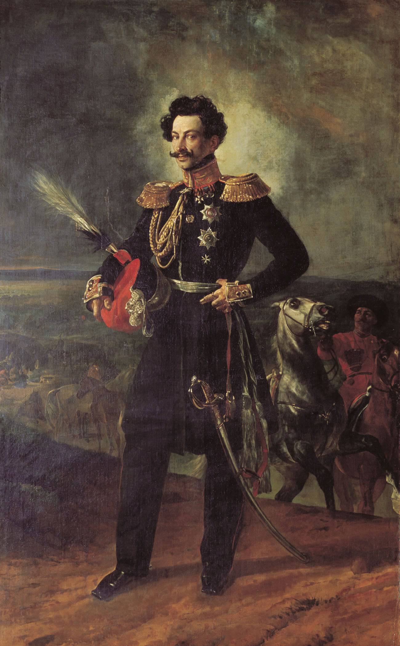 Portrait of Count V. A. Perovsky - Karl Bryullov