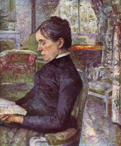 Portrait of Countess A. de Toulouse Lautrec in living room