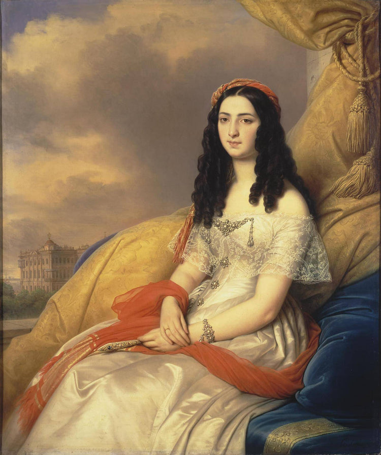 Portrait of Countess D'ash - Charles de Steuben