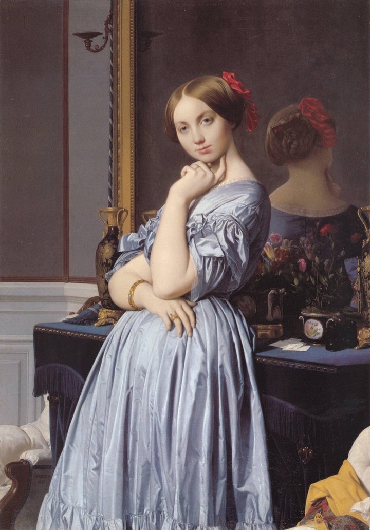 Portrait of Countess D'Haussonville by Jean Auguste Dominique Ingres — hand-painted portrait oil painting reproduction on canvas